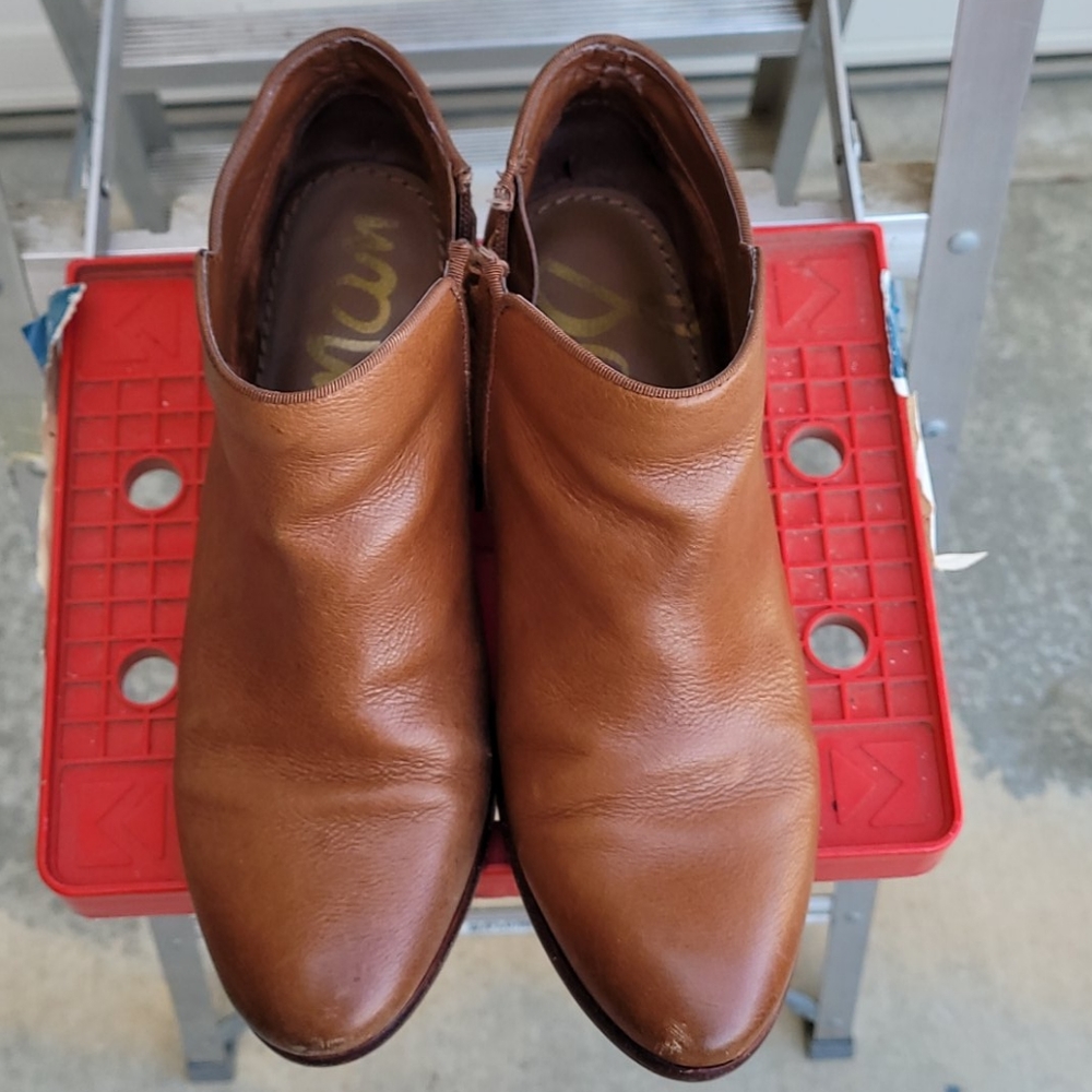 Sam Edelman tan booties boots 7.5 leather - Picture 4 of 12